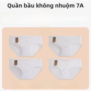 Quần lót tam giác MiiOW cotton 100% cạp thấp không đường may cho bà bầu