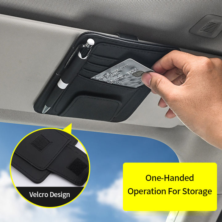 Car Sun Visor Organizer MultiPocket Auto Interior Accessories Pocket