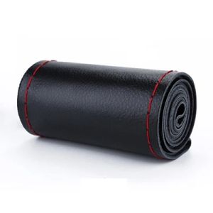 1PC Vỏ Bọc Vô Lăng Bằng Da Sợi Mềm Đa Năng Tự Làm Kèm Kim Và Chỉ Phụ Kiện Nội Thất Ô Tô Kiểu Tết