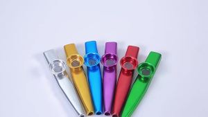 Professional Metal Kazoos Lightweight Portable for Beginner Music Lovers Funny Durable Practical Kids Birthday Holidays Gift