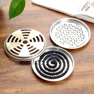 [HÀNG CÓ SẴN] Hộp đựng nhang muỗi bằng thép không gỉ khay đựng nhang muỗi có nắp đậy an toàn-ESTLA