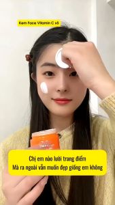 Kem Dưỡng Làm Sáng Da Vitamin C - Kem Lười Vitamin C Giúp Đều Màu Trẻ Hóa Da Chống Nắng SPF 30 PA+++