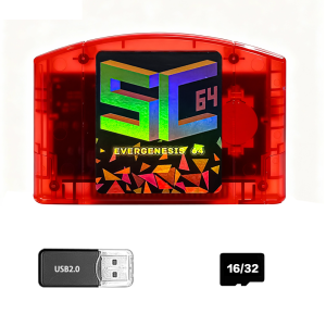 Thẻ Nhớ Trò Chơi Đa Năng SC64 Open Source FlashCard 5000 Trong 1 Dành Cho Nintendo 64 Tương Thích Với Trò Chơi 64DD SNES GB Có Cổng USB