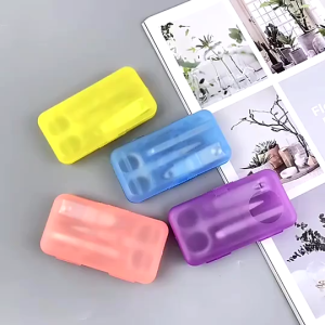 [Little B House] 4 in 1 Stainless Steel Mini Manicure Set Nail Clipper Set Nail Beauty Tools 美甲工具 Pemotong Kuku - MU41