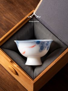 SIFANGTING | Ice Species Underglaze Hand-painted Master Tea Cup