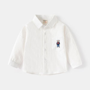 WAPYPY | Boys Spring Fall Grid Polo Shirt