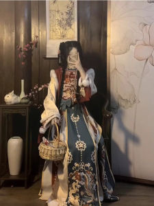 New Years Thickened Fleece Womens Hanfu Costume Snake Element Winter Greeting Clothes Cosplay Wear Traditional Chinese Clothing