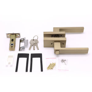 Minimalist Narrow-edge Magnetic Silent Keyed Door Lock for Hotels Bathrooms