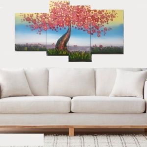 Lukisan Hiasan Dinding Motif Bunga