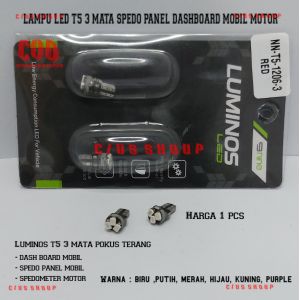 SATU PCS LAMPU LED SPEDOMETER / PANEL AC T5 3 MATA SUPER BRIGTH LUMINOS