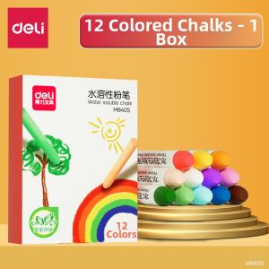 deli | Dustless Non-toxic Washable Child-friendly Water-soluble Colored Chalk
