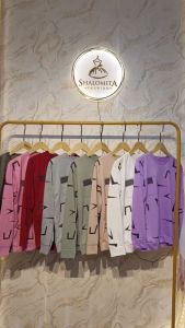 ATASAN LADIES/KAOS ATASAN WANITA LENGAN PANJANG/ATASAN WANITA TREND MOTIF TERBARU (GOOD QUALITY)