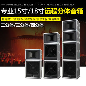 Double 15-Inch Double 18-Inch Professional High-Power Bullet Speaker Outdoor Performance Full-Frequency Remote Stage Audio