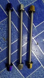 แกนล้อหน้าสแตนเลส แกนล้อหน้า MIO หัวสนาม ขนาด 10มิล