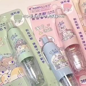 Press Style Dot Student Wrong Question Glue 5m*6mm Quick dry glue Dot Glue Pen 圆点胶修正带