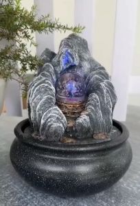 น้ำล้นน้ำผุดน้ำพุฮวงจุ้ยลูกแก้วหมุน