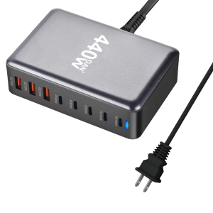 Sạc Nhanh Gan 440W Mới 3.0 USB Type C 8 Cổng 5C3A PD Dành Cho Điện Thoại Di Động & Máy Tính Bảng - Sạc Nhanh Tiện Lợi Di Động