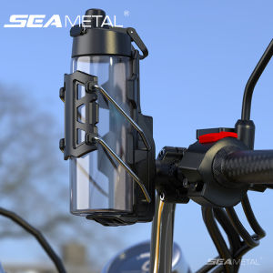 SEAMETAL Universal Motorcycle Bike Bottle Holder Adjustable Stable Handlebar Cup Holder Motorcycle Bicycle Water Cup Cage