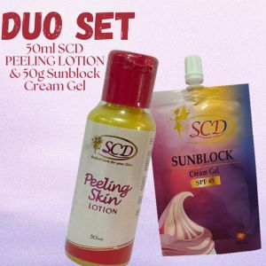 Duo Scd Peeling Lotion+50ml Sunblock Cream Gel