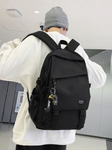 Large Capacity Backpack for Boys High School College Students Double Shoulder Bag Stylish Commuter Style Waterproof Polyester