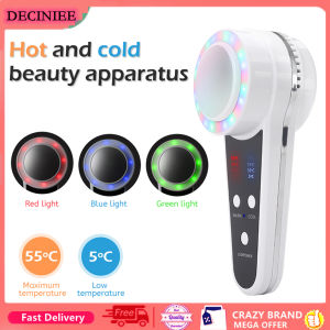 LED Photon Hot Cold Beauty Instrument Hot Cold Hammer Acne Wrinkle Removal Skin Rejuvenation Apparatus Facial Lifting Massager
