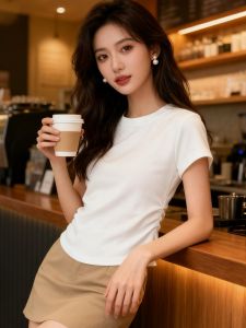 SUSHOUWANGE | Korean Style White Short Sleeve T-Shirt Top