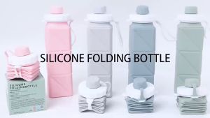 Joyeaze Portable Folded Silicone Straw Water Bottle - Botol Minum