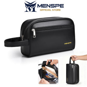 MENSPE Cosmetic Bag PU Bag Large Capacity Bag Makeup Pouch Handbag Organizer Large Capacity Cosmetic Bag Wash Bag Pocketed Separation For Makeup Skincare Product