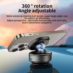 【MY Stock】Intelligent Vacuum Adsorption Car Mount Magnetic Mobile Phone Holder Bracket For iPhone 15 Pro Max Universal Magnet Phone Case