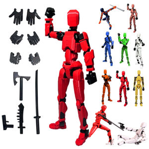 3PCS 13 Joints Figure Articulate Movable Dummy Doll Diy Assembly Toy 3D Printed Action Figure Stop Motion Animation Dummy