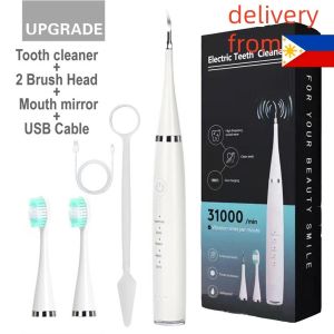 FenHuan Electric Toothbrush Sonic Cleaner Rinse Calculus Remover To Yellow And Whiten  Remove Tartar Halitosis Fresh Breath And Convenient USB Rechargeable Electric Toothbrush For Adults