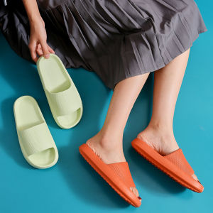 Couples Thick Bottom Indoor Slippers EVA Anti-Slip Summer Home Use Bathing Mens Womens Comfortable Slip-On Sandals