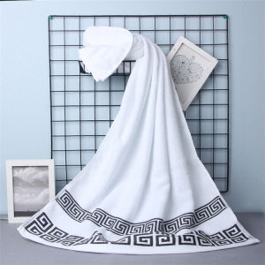 1/4/6PCS 100% Cotton Green Towels Set 34x74cm 70x140cm Embroidered Hotel Bath Towels For Adult Quick-Dry Thicken Soft Face Towel