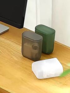 SEA JJT ฝากล่องเก็บของพร้อมกับสายเคเบิลดิจิตอลแบบพกพาสำหรับหูฟังและที่ชาร์จจัดระเบียบกล่องเก็บสายชาร์จและหูฟังพกพา มีฝาปิด สำหรับการจัดระเบียบ