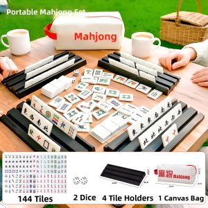 FENFA | Ultra Light Portable Mahjong Set For Home Outdoor Travel Camping Party Games
