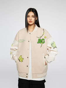 A chock | American Hip-Hop Floral Embroidery Jacket