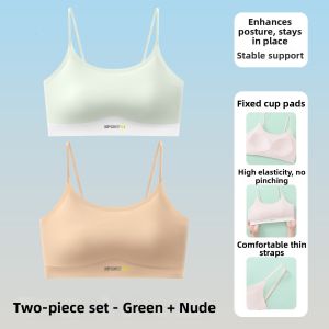 MsPai | Thin Strap Sports Bra For Teen Girls