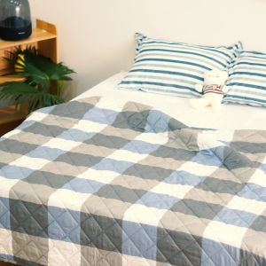 ผ้านวม/ผ้าห่ม 6 ฟุต 180x200CM ลายสก็อต นุ่มละมุน อบอุ่นสบาย ซักง่าย ทนทาน