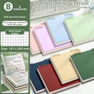 Vintage Style Square Grid Notebook