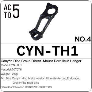 ACTO 5 Alloy Bicycle Rear Derailleur Hanger Gear Mech Tail Hook Dropout Adapter Replacement for MTB Road Bike Multi Models