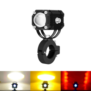 KEVANLY | Universal Motorcycle spotlight Dual color Flash 4 mode for 4x4 Off-road Front Auxiliary Super Bright Driving Led Headlight 12V