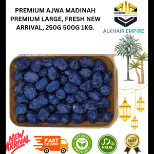 Kurma Ajwa Madinah Large/JUMBO Dates - 100% Natural Halal - New Arrival - Fast Delivery