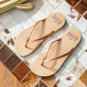 Beach Shoes Womens Summer Fashion Outdoor Wear-resistant Thick Bottom Platform Sandals Holiday Thong Slippers Versatile Flip Flops