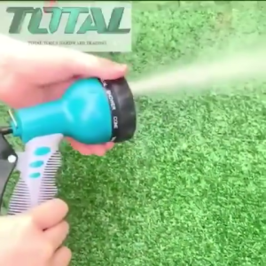TOTAL Plastic Trigger Nozzle 9 Pattern / Premium Water Spray Gün with 9 Pattern Plastic Spray Nozzle 喷枪手枪