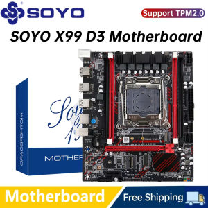 SOYO X99 LGA 2011-3 XEON X99 Motherboard Support Intel E5 2696 2678 2676 2673 2666 V3  DDR3 Memory Support M.2 NVME SATA3 M-ATX