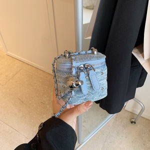 Princess Style Childrens Crossbody Bag Fashionable Girls Baby Coin Purse Chain Strap Outdoors Bag Small Size for Kids