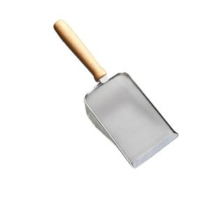 Cat Litter Scoop Fine Hole Stainless Steel Metal Small Particles Ore Shovel Small Hole Cat Bentonite Cat Shit Poop Cleaning Artifact