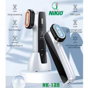 Máy matxa mặt máy massage nâng cơ mặt máy đẩy tinh chất máy điện di nóng lạnh máy nâng cơ RF Nikio NK-128 - 6 chế độ chăm sóc da chuyên sâu OKBUY