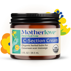 Motherlove Organic C-section Cream 1 FL OZ / 29.5 mL EXP AUG 2026