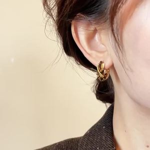 WENXI | Vintage Melade Small Bead Earrings